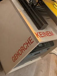 Close-up of the final result.